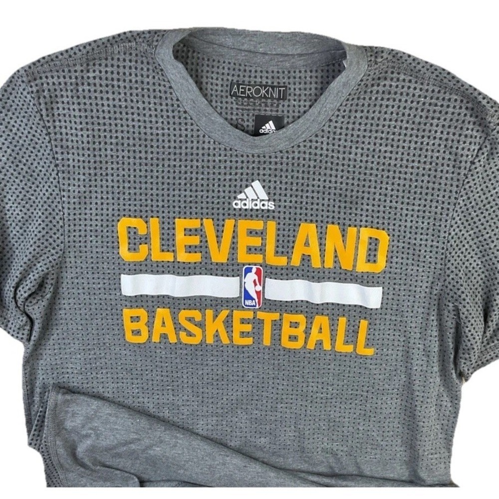 Adidas Cleveland Cavaliers NBA T-Shirt Mens S Navy Blue Aeroknit Climacool Tee